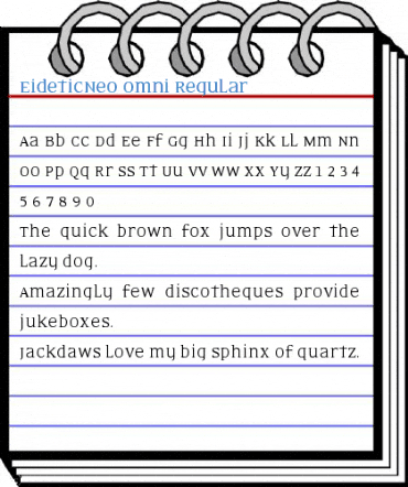 EideticNeo Omni Regular Font