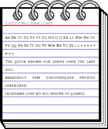 EideticNeo SmallCaps Font