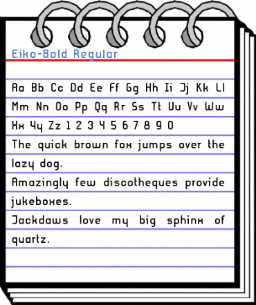 Eiko-Bold Regular Font