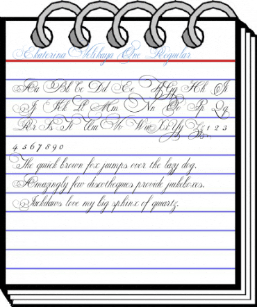 Ekaterina Velikaya One Regular Font