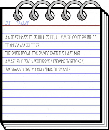 Zen 1 Regular Font