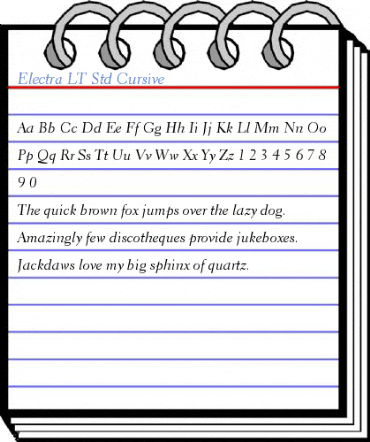 Electra LT Std Cursive Font