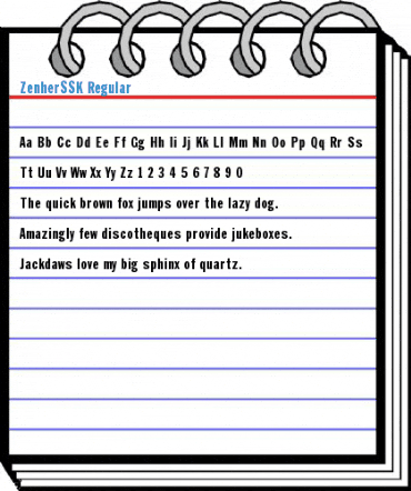 ZenherSSK Regular Font