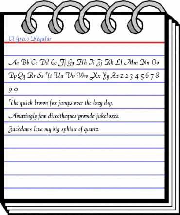 El Greco Regular Font