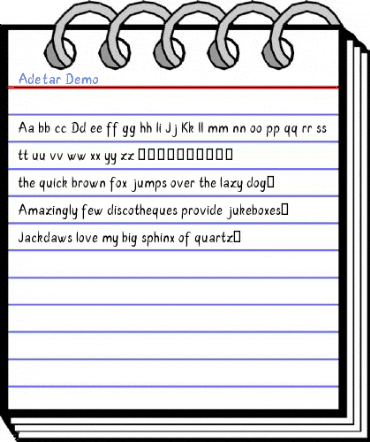 Adetar Demo Font