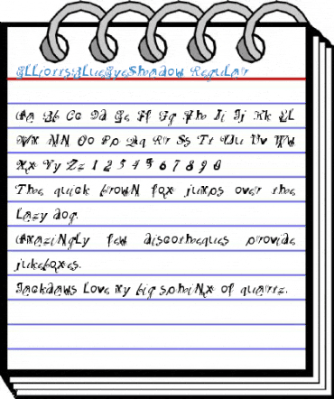 ElliottsBlueEyeShadow Regular Font