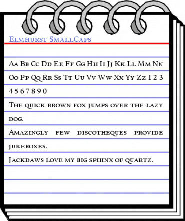 Elmhurst SmallCaps Font