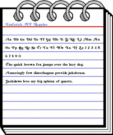 Emfatick NF Regular Font