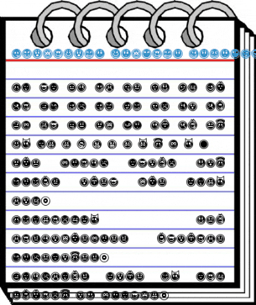 Emoticons Outline Regular Font