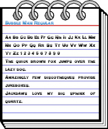 Bubble Man Regular Font