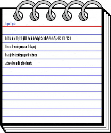 Empire Regular Font