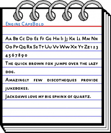 Engine CapsBold Font