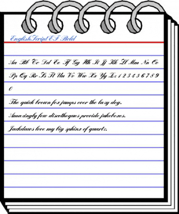 EnglishScriptEF Bold Font