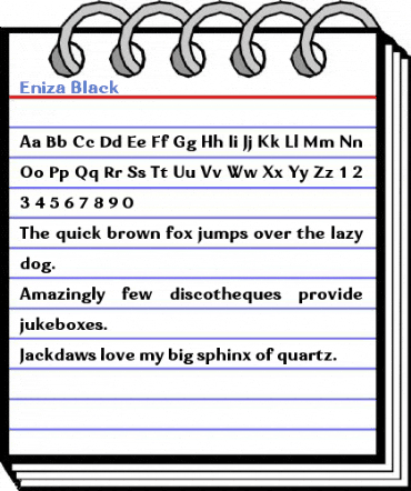 Eniza Black Font