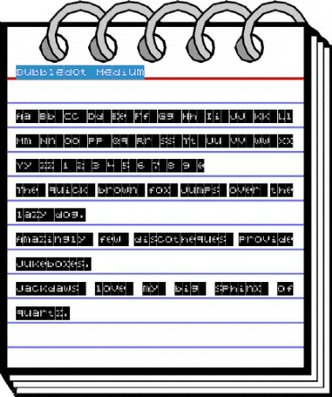 Bubbledot Medium Font