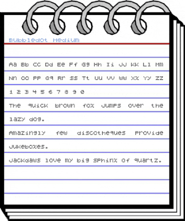 Bubbledot Medium Font