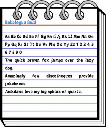 Bubblegun Bold Font