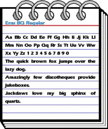Eras BQ Regular Font