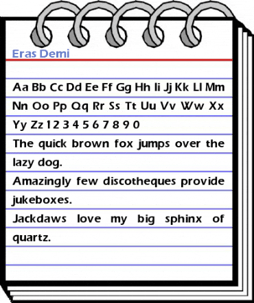 Eras Demi Font