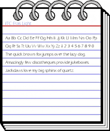 ITC Eras Light Font