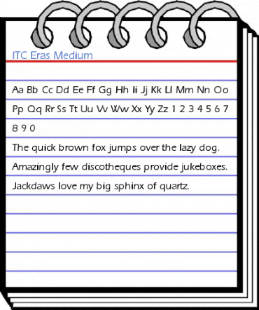 ITC Eras Medium Font