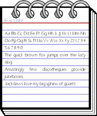 Eras Light Font