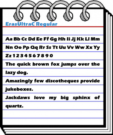 ErasUltraC Regular Font