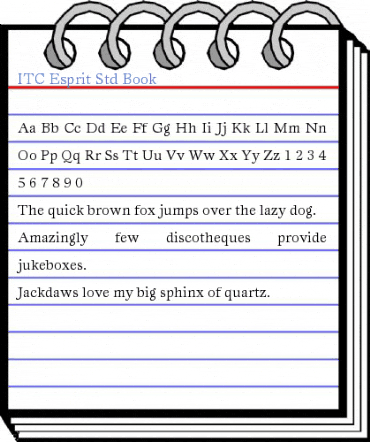 ITC Esprit Std Book Font