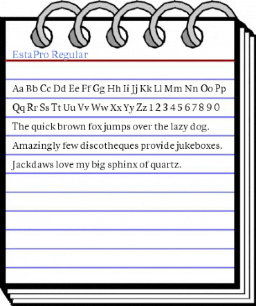 EstaPro Regular Font