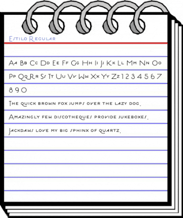 Estilo Regular Font