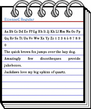 EtienneC Regular Font