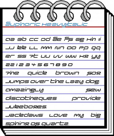 Euphoric HeavyItalic Font