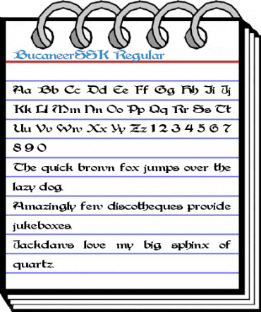 BucaneerSSK Regular Font