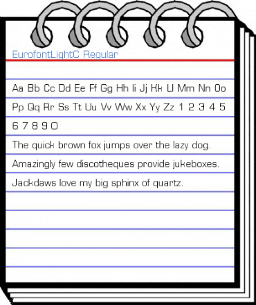 EurofontLightC Regular Font