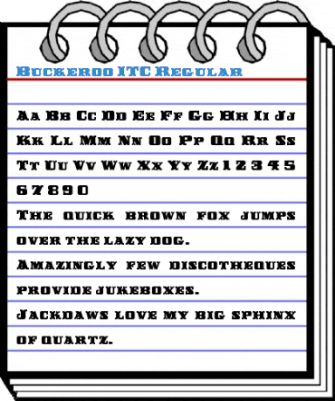 Buckeroo ITC Regular Font