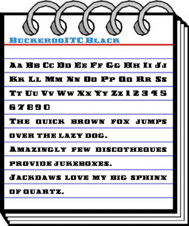 BuckerooITC Black Font