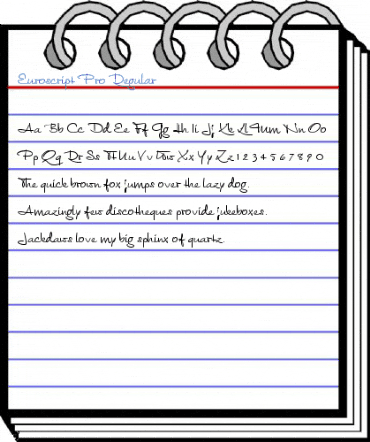 Euroscript Pro Regular Font