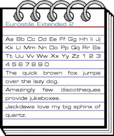 Eurostile Extended 2 Font