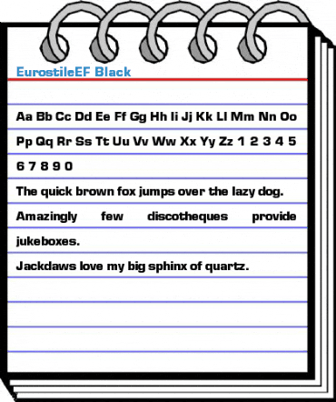 EurostileEF Black Font