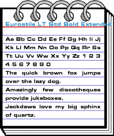 Eurostile LT Std Bold Extended 2 Font