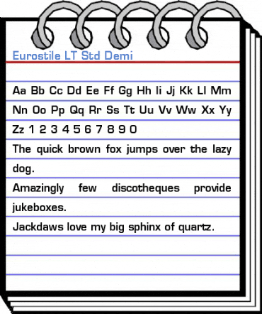 Eurostile LT Std Demi Font