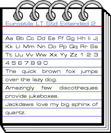 Eurostile LT Std Extended 2 Font