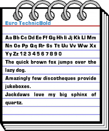 Euro TechnicBold Font