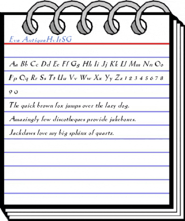 Eva AntiquaHvItSG Font