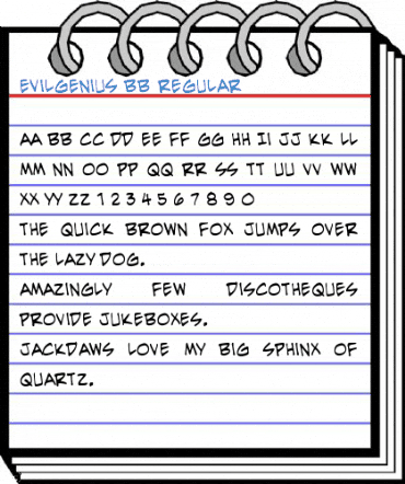 EvilGenius BB Regular Font