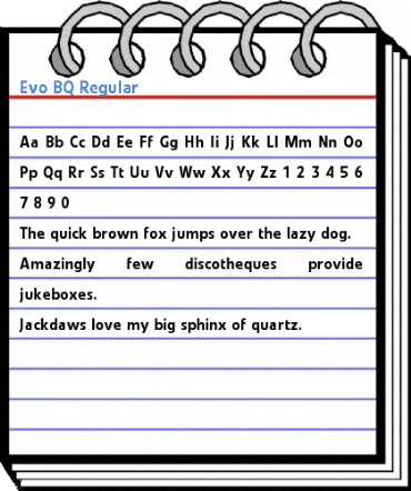 Evo BQ Regular Font