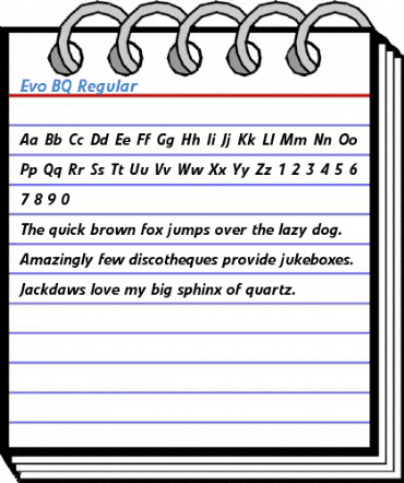 Evo BQ Regular Font