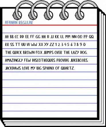 afanan Regular Font