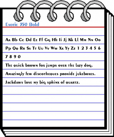 Exotic 350 Bold Font