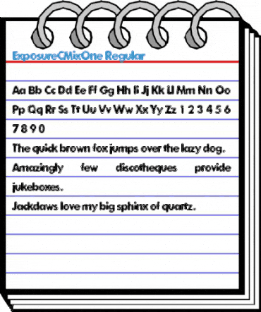 ExposureCMixOne Regular Font